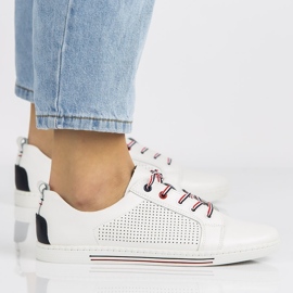 Kožne cipele Filippo DP008 / 21 Wh bijele bijela 2