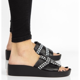 Kožne papuče Filippo DK2061 / 21 Bk crne crna 2