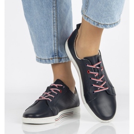 Kožne cipele Filippo DP008 / 21 Nv tamnoplave tamnoplava 2