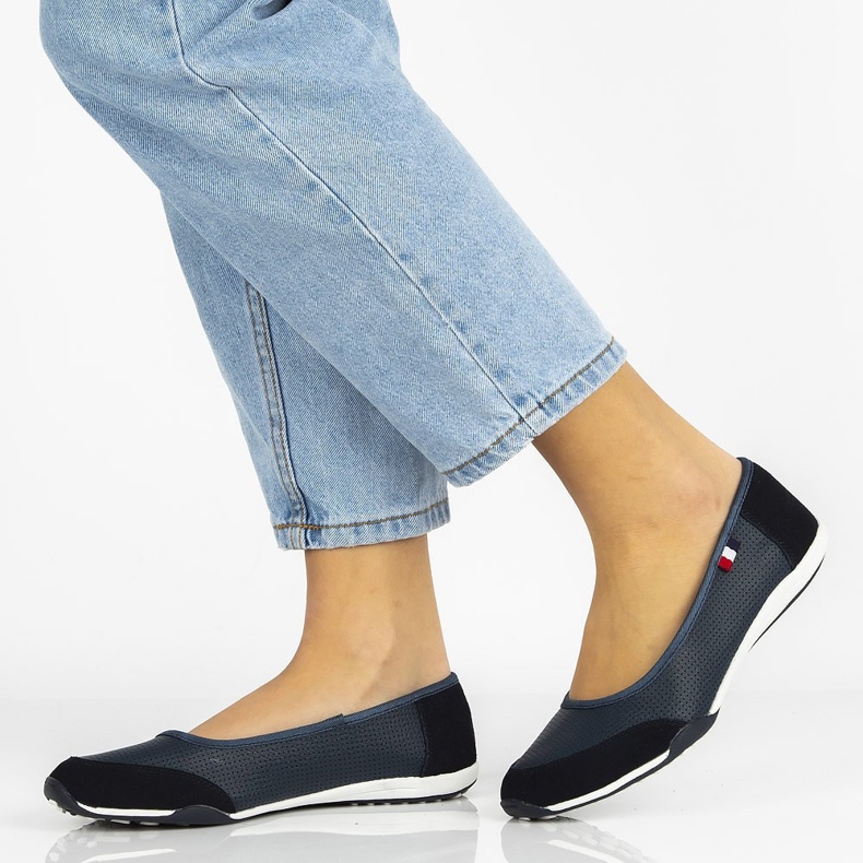 Kožne cipele Filippo DP142 / 21 Nv tamnoplave mornarsko plava 2