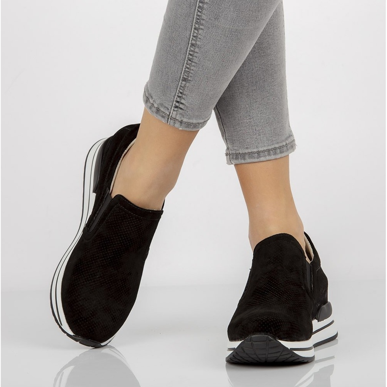 Kožne tenisice Filippo DP1512 / 21 Bk crne crno 1