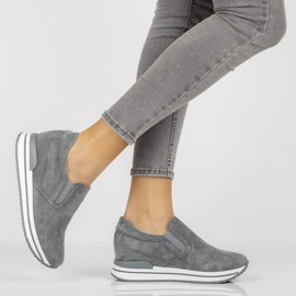 Kožne tenisice Filippo DP1512 / 21 Gr sive siva 1