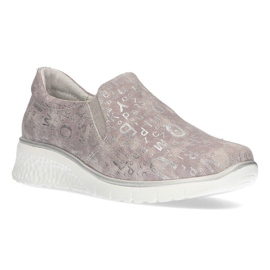 Kožne cipele Filippo DP1325 / 21 Gr sive siva 1