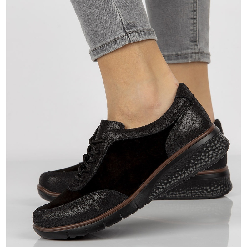 Kožne cipele Filippo DP1509 / 21 Bk crne crno 2