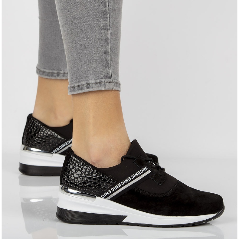 Kožne tenisice Filippo DP1388 / 21 Bk crne crna 1