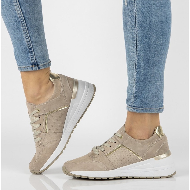 Kožne tenisice Filippo DP2003 / 21 Bež 1