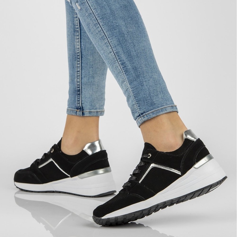 Kožne tenisice Filippo DP2003 / 21 Bk crne crno 1