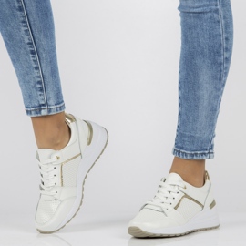 Kožne tenisice Filippo DP2003 / 21 Wh bijele bijela 1