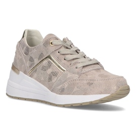 Kožne tenisice Filippo DP2003 / 21 Go zlatne zlatni 1