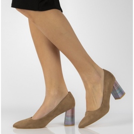 FILIPPO DP2324 / 22 Bež visoke potpetice 1