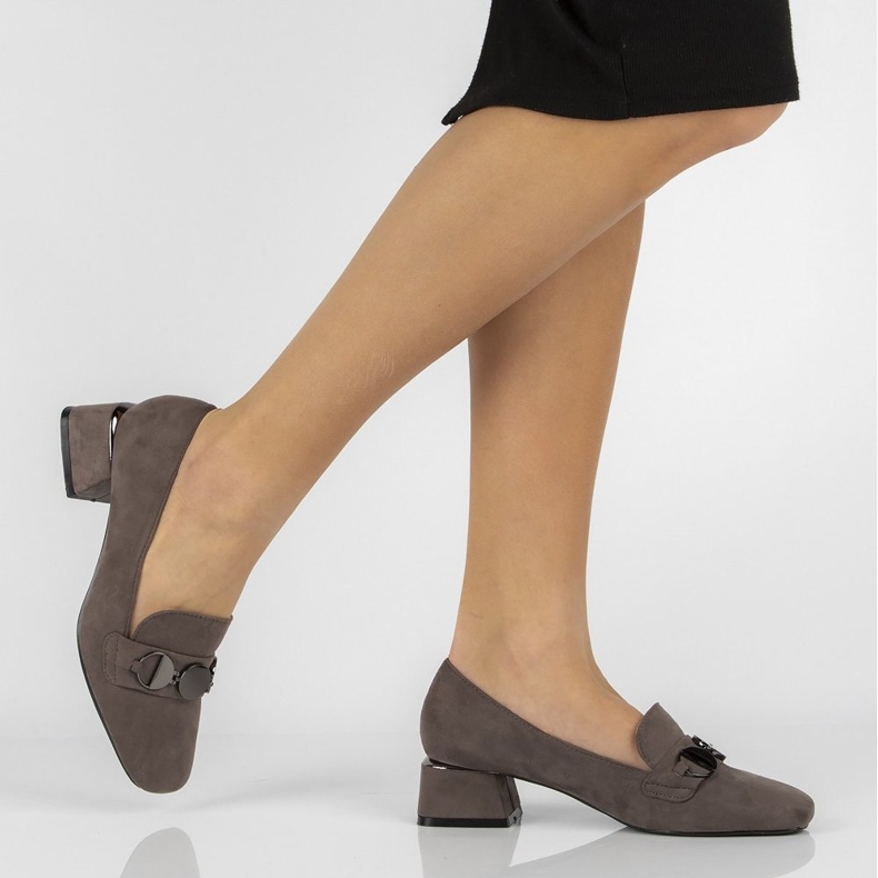 Cipele na visoke pete FILIPPO DP2097 / 22 Gr sive siva 1