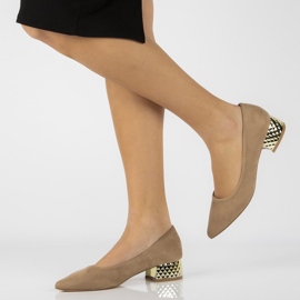 Cipele na visoke pete FILIPPO DP2101 / 21 Bež 1