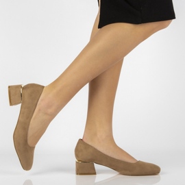 FILIPPO DP2096 / 22 Bež visoke potpetice 1