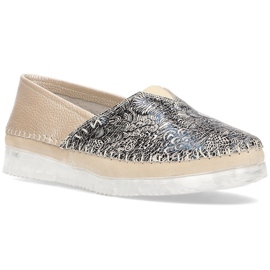 Kožne cipele Filippo DP2147 / 21 Bež višebojan 1