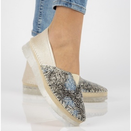 Kožne cipele Filippo DP2147 / 21 Bež višebojan 2