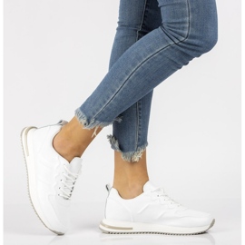 Kožne sportske tenisice Filippo DP2017 / 21 Wh bijele bijela 1