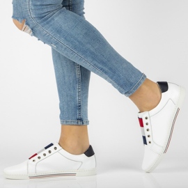 Kožne cipele Filippo DP2155 / 21 Wh bijele bijela 1