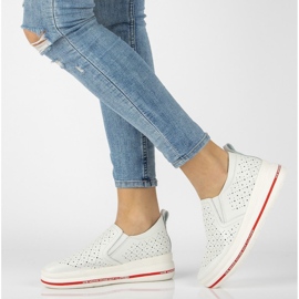 Kožne cipele Filippo DP2009 / 21 Wh bijele bijela 1