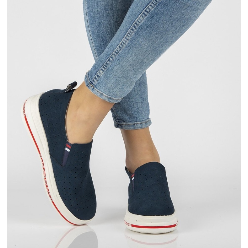 Kožne cipele Filippo DP2009 / 21 Nv tamnoplave mornarsko plava 1