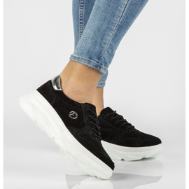 Kožne tenisice Filippo DP2138 / 21 Bk crne crna 1