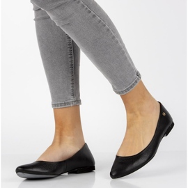 Kožne balerinke Filippo 04100 crne crno 1