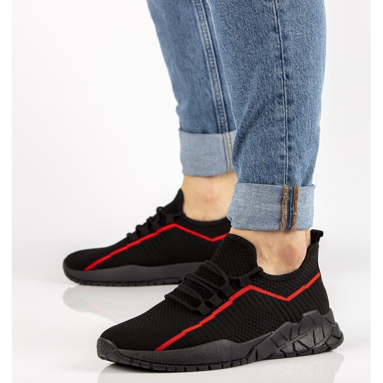 Muške tenisice Filippo MTN2291 / 21 Bk Rd crna crvena 1