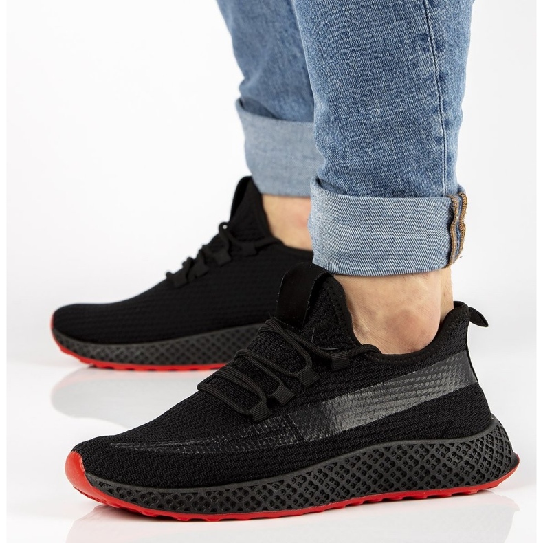 Crne muške tenisice Filippo MTN2179 / 21 Bk Rd crno 1