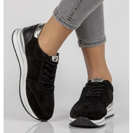 Kožne tenisice Filippo DP2049 / 21 Bk crne crno 1