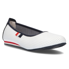 Kožne balerinke Filippo DP2171 / 21 Wh bijele bijela 1