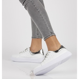 Kožne cipele Filippo DP2157 / 21 Wh bijele bijela 1