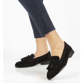 Kožne mokasine Filippo DP2149 / 21 Bk crne crna 2