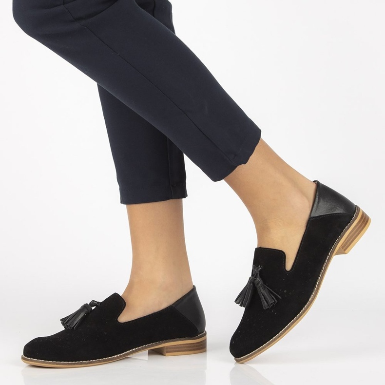 Kožne mokasine Filippo DP2332 / 21 Bk crne crna 1