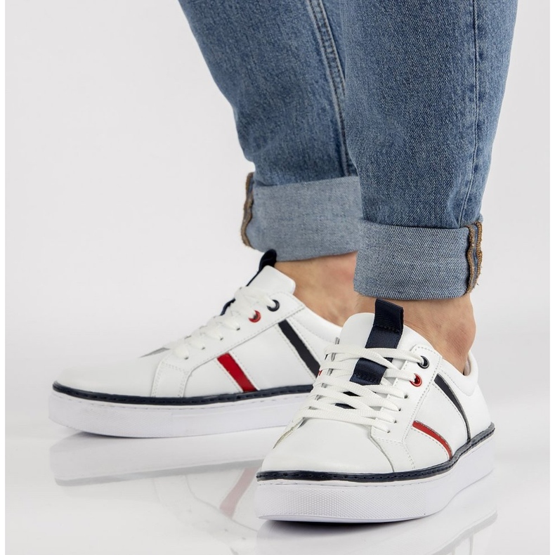 Kožne cipele Filippo MP2146 / 21 Wh bijele bijela 1