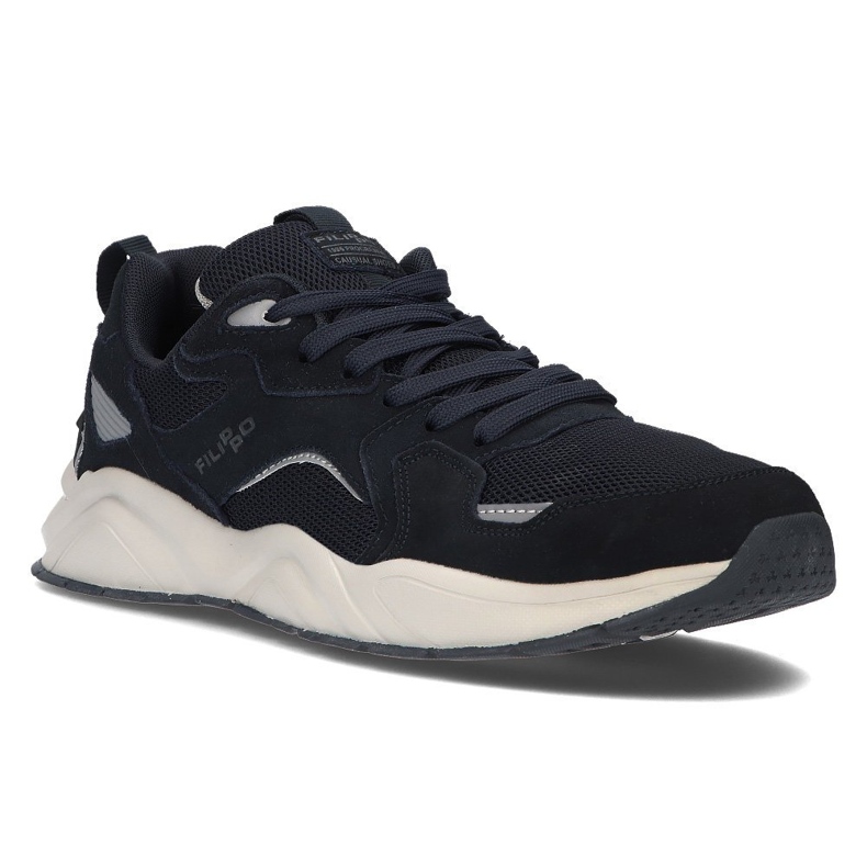 Kožne tenisice Filippo MSP2119 / 21 Nv tamnoplave mornarsko plava 1