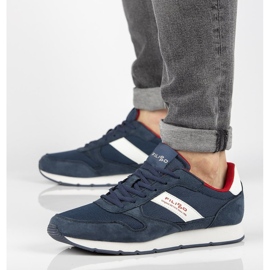 Kožne cipele Filippo MSP2117 / 21 Nv tamnoplave mornarsko plava 1