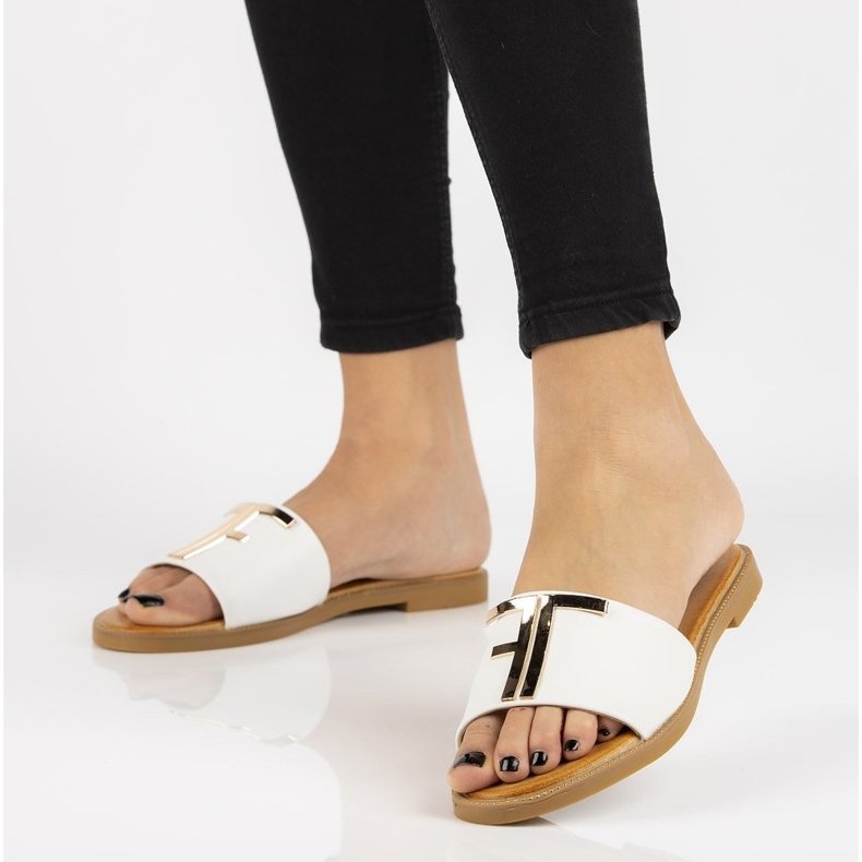 Filippo DK2103 / 21 Wh bijele papuče bijela 2