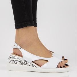 Sandale na klin Filippo DS2315 / 21 Wh bijele bijela 1