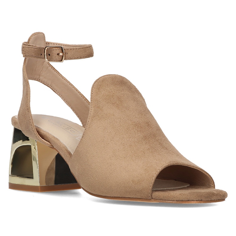 Filippo DS2107 / 21 Bež sandale na visoku petu 1