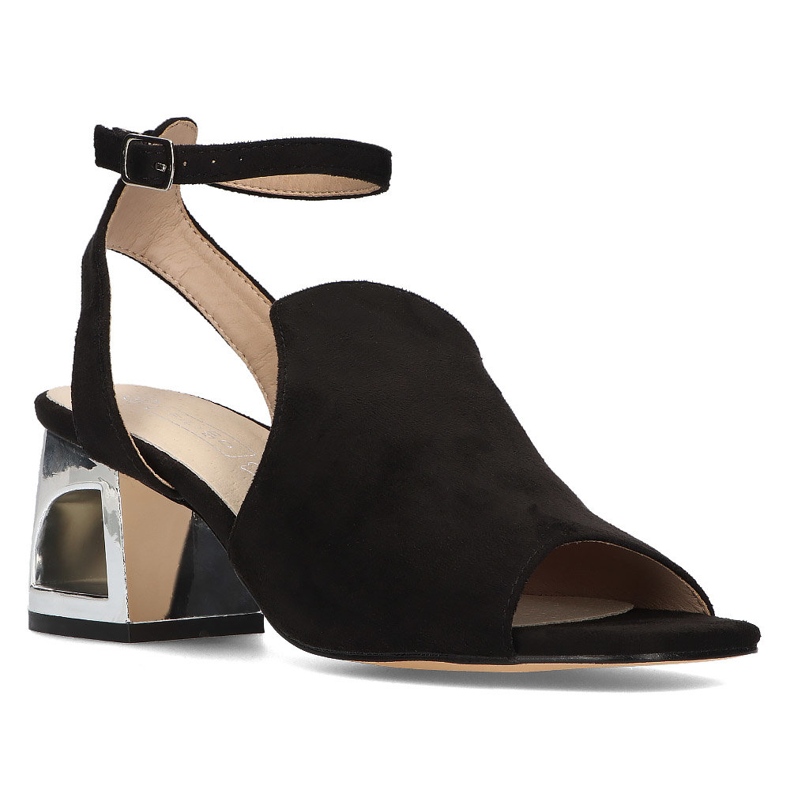 Crne Filippo DS2107 / 21 Bk sandale na petu crna 1