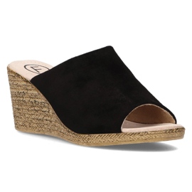 Kožne papuče Filippo DK2143 / 21 Bk crne crno 1