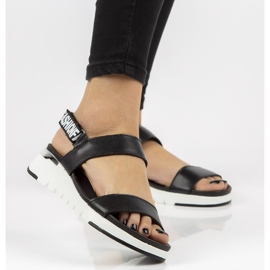 Kožne sandale Filippo DS2141 / 21 Bk crne crna 1