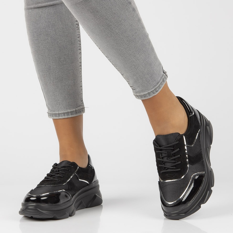 Kožne tenisice Filippo DP3178 / 21 Bk crne crna 1