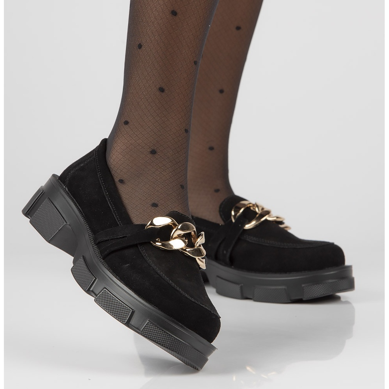 Kožne cipele Filippo DP3221 / 21 Bk S crne crna 2