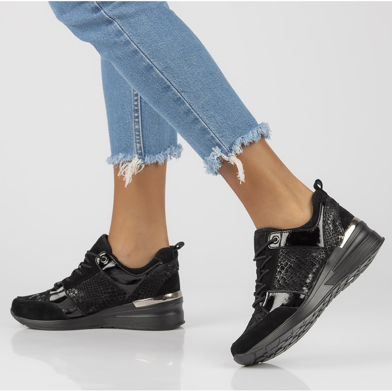 Kožne tenisice Filippo DP3170 / 21 Bk crne crno 1