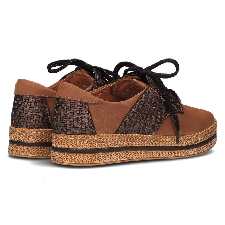 Kožne cipele Filippo 10123 smeđe smeđa 1