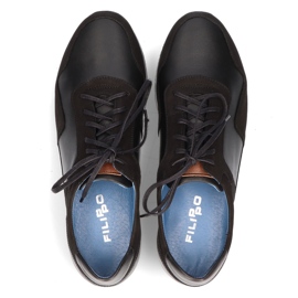 Kožne cipele Filippo 1755 crne crno 1