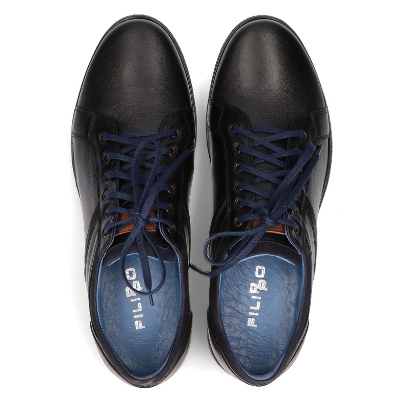 Kožne cipele Filippo 1703 crne crna 1