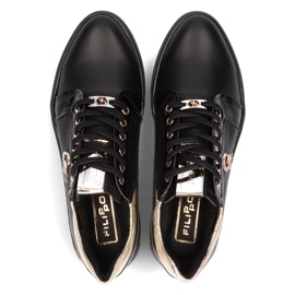 Kožne tenisice Filippo 128 crne crna 1