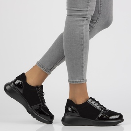 Kožne tenisice Filippo DP3168 / 21 Bk crne crna 1