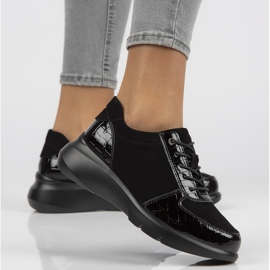 Kožne tenisice Filippo DP3168 / 21 Bk crne crna 2